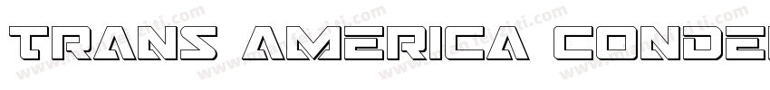 Trans america condensed字体转换